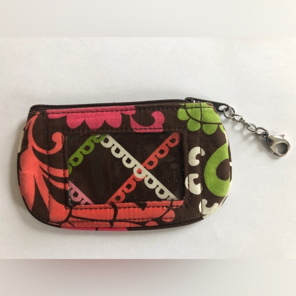 Vera Bradley Matching Set! Kiss Lock Wallet & Zip Coin Key Clear ID - NWOT - Picture 4 of 9